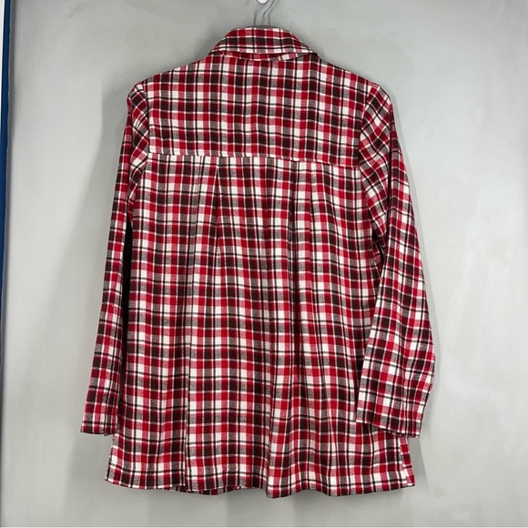 DB Sport Women's Size M Plaid Coat Red Brown Black NWT Made In The USA - Picture 8 of 12